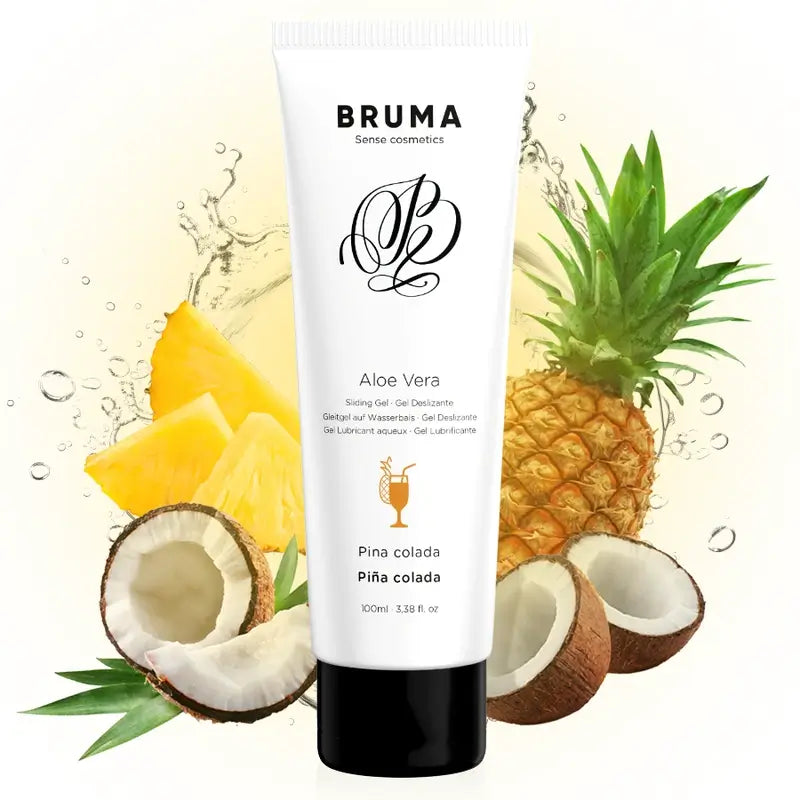 Bruma Gel Deslizante Con Aloe Vera Sabor A Piña Colada , 100 ml
