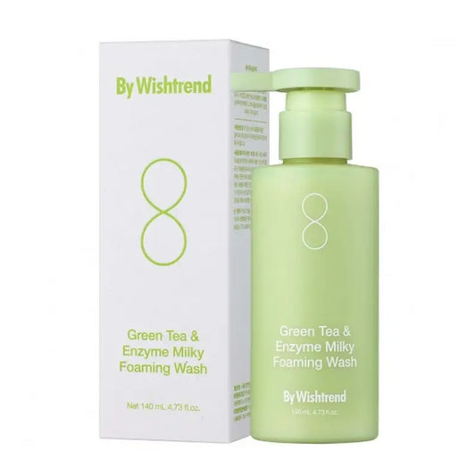 By Wishtrend Green Tea & Enzyme Milky Foaming Wash , 140 ml