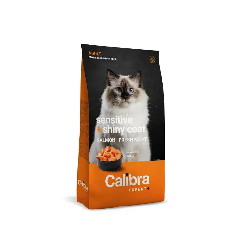 Calibra Cat Expert+ Adult Sensitive & Shiny Coat Pienso 400G