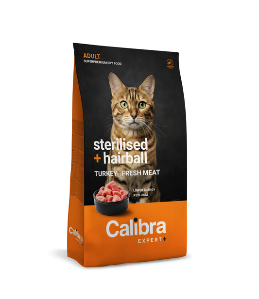 Calibra Cat Expert+ Adult Sterilised & Hairball Pienso 400G