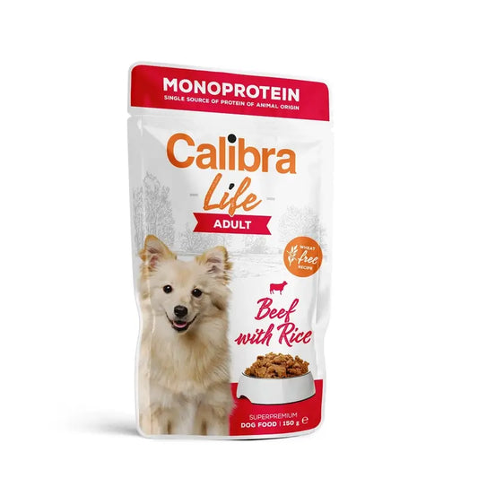 Calibra Dog Life Pouch Adult Beef, 10x150 gr