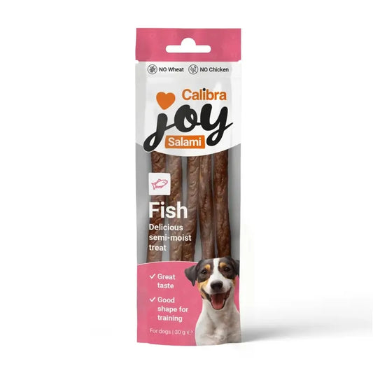 Calibra Joy Dog Salami Pescado, 20 unidades x 30 gr
