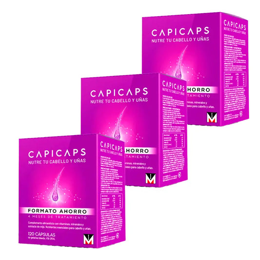 Capicaps  Triplo cabello y uñas, 3 x 120 cápsulas