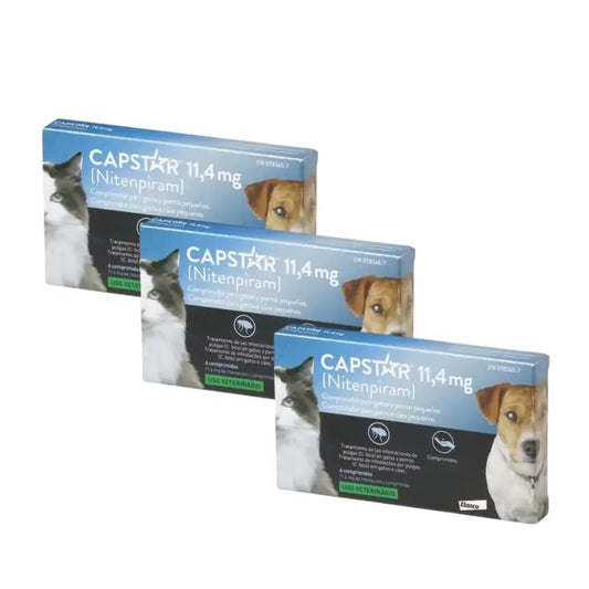 Capstar 11,45Mg Perro Y Gato 1-11Kg , 18 Comprimidos