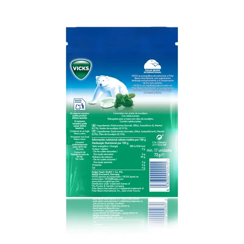 Vicks Caramelos Doble Acción 72 gr