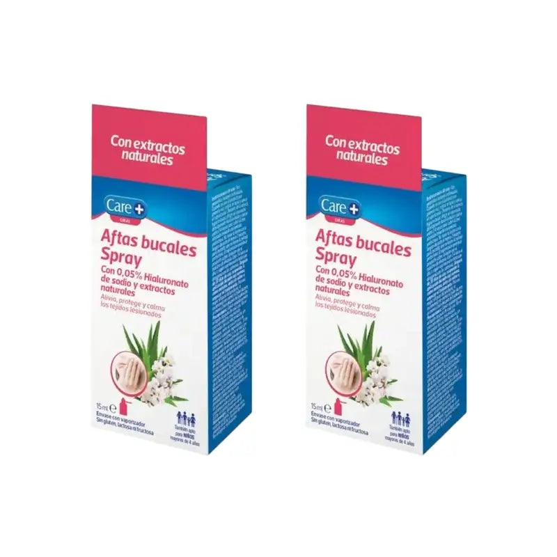 Care+ Aftas Bucal Spray, 2X15 Ml