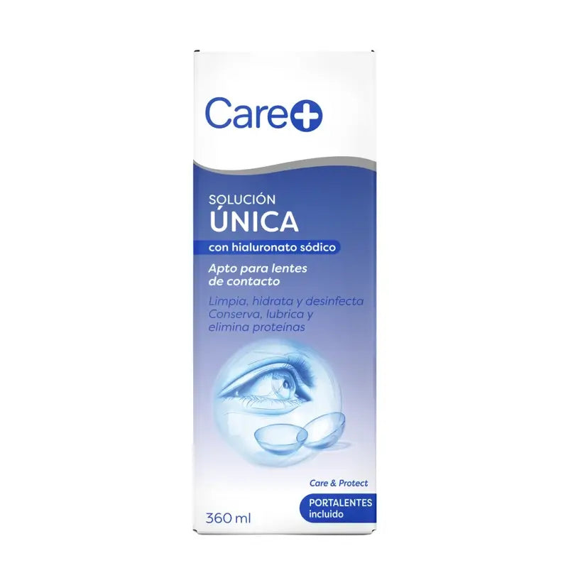 Care+ Líquido De Lentillas Con Hialuronato Sódico , 360 ml