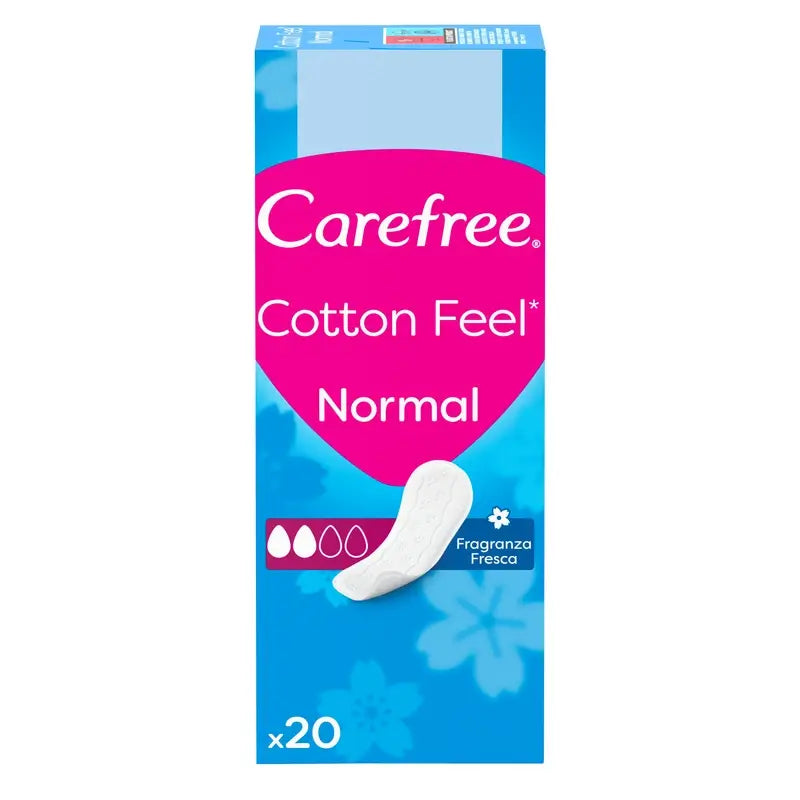 Carefree Cotton Feel Normal Fragancia Fresca 20Uds
