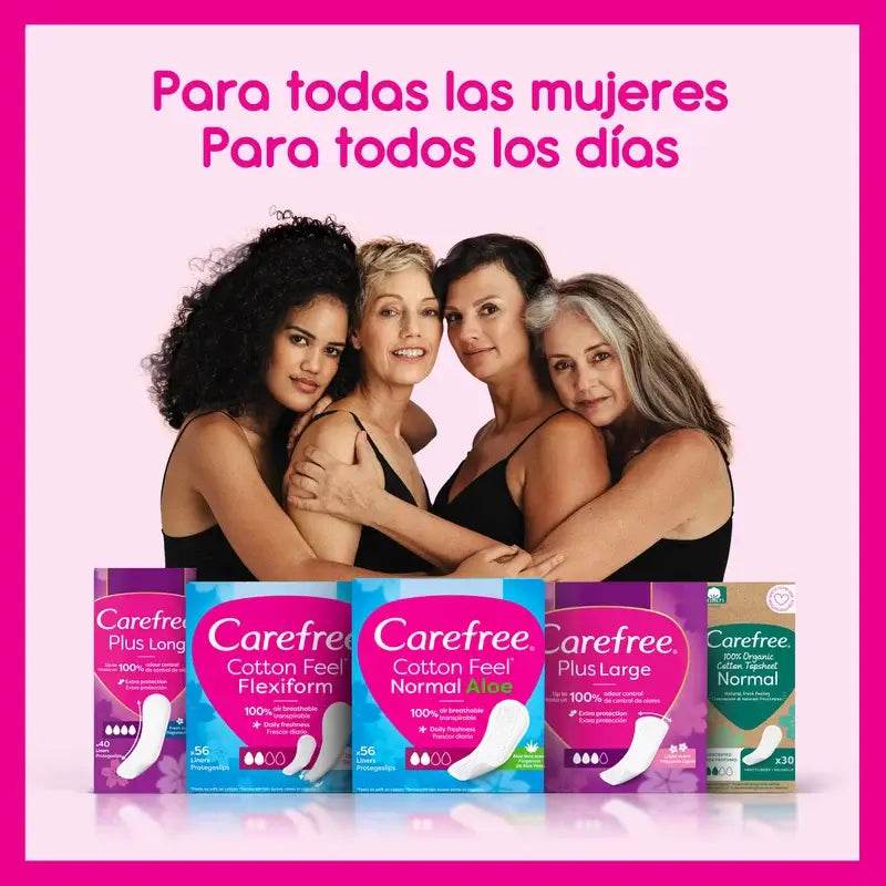 Carefree Cotton Feel Normal Sin Fragancia 20Uds