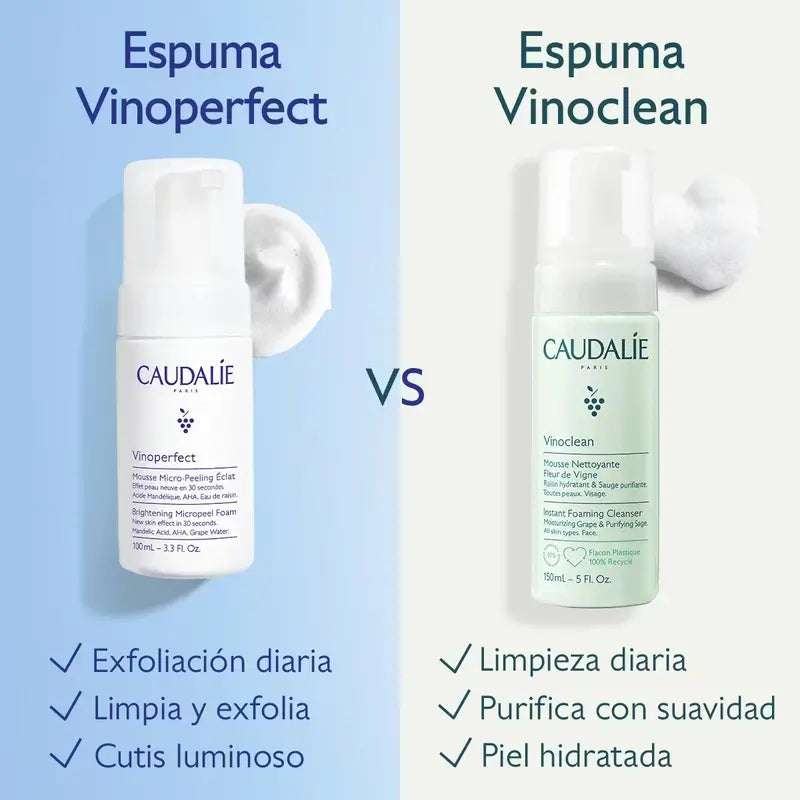 Caudalie Espuma Micropeeling Luminosidad Con Ácido Manélico (Aha) , 100 ml