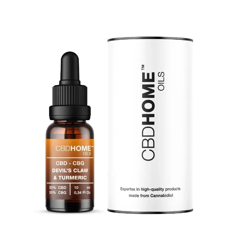 CBD HOME Aceite De Cbd 20% + Cbg 20% + Harpagofito + Cúrcuma, 10 ml