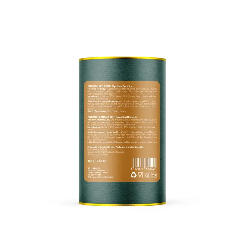 CBD HOME - Infusión Rooibos con Cáñamo - 100 g