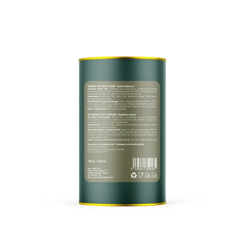 CBD HOME - Té Verde y Cáñamo - 100 g