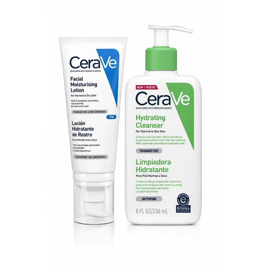 Cerave Cerave Gel Limpiador 236 Ml + Cerave Loción Hidratante De Rostro, 52 Ml