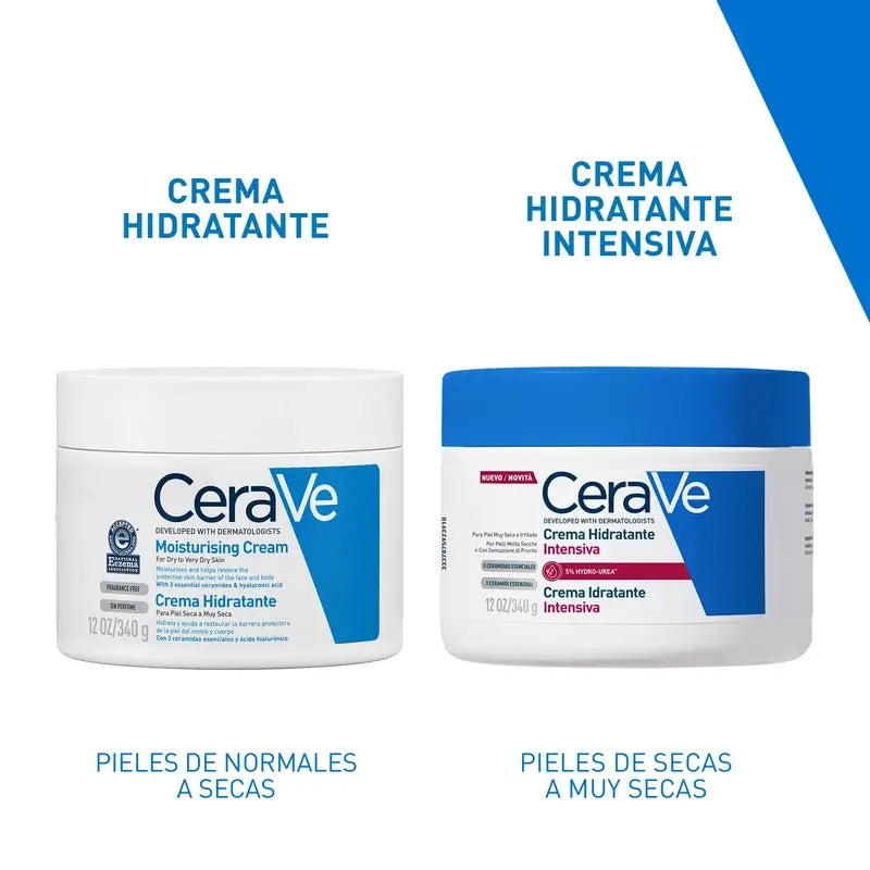 Cerave Crema Hidratante Intensiva 5% de Hydro-Urea, 340 gr