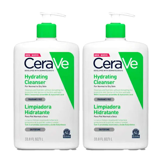CeraVe Duplo Gel Limpiador Hidratante, 2X1L