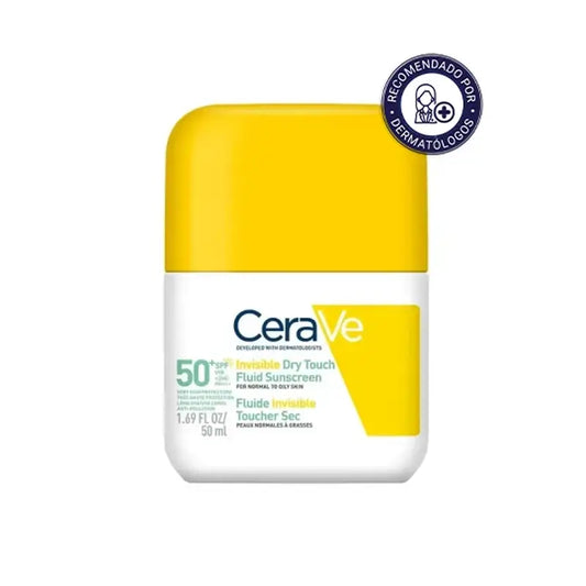 Cerave Fluido Protector Invisible Oil Control Spf 50+ Con 3 Ceramidas, 50 ml