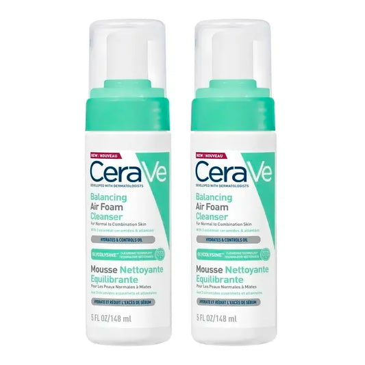 CeraVe Limpiador Air Foam Reequilibrante , Pack 2 x 148 ml