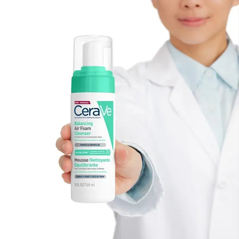 CeraVe Limpiador Air Foam Reequilibrante , Pack 2 x 148 ml