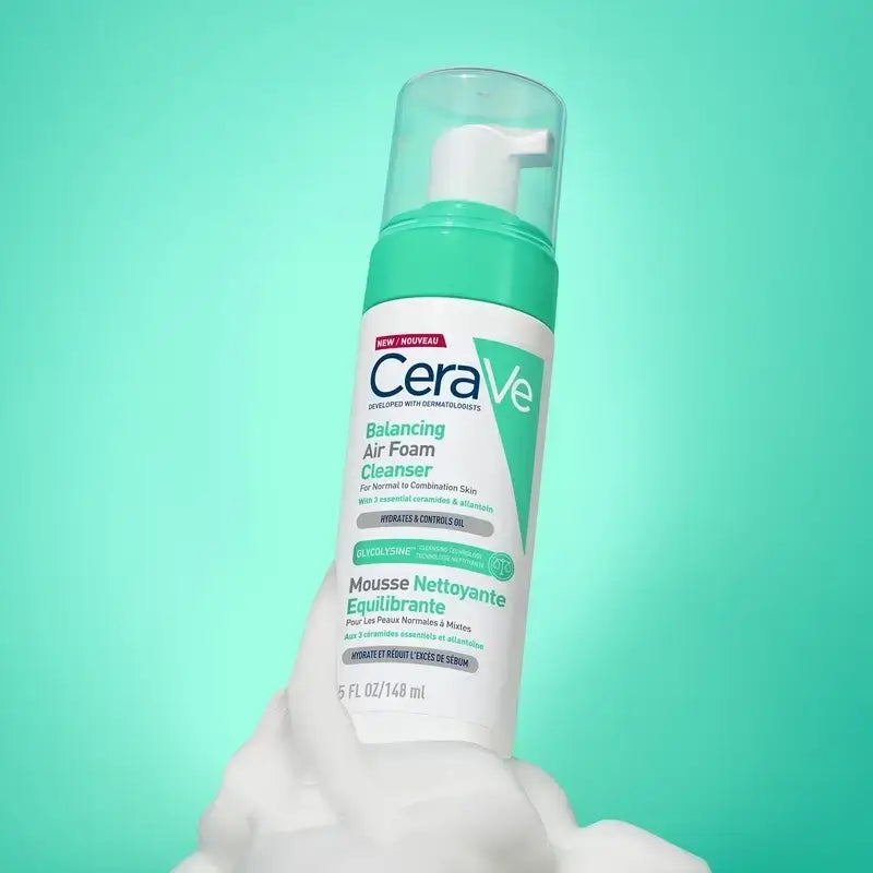 CeraVe Limpiador Air Foam Reequilibrante , Pack 2 x 148 ml