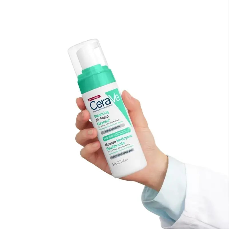 CeraVe Limpiador Air Foam Reequilibrante , Pack 2 x 148 ml
