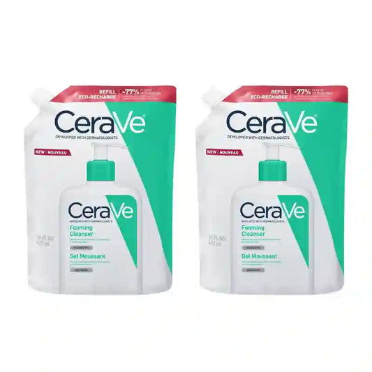 CeraVe Recarga Gel Limpiador Espumoso , 2X473 Ml