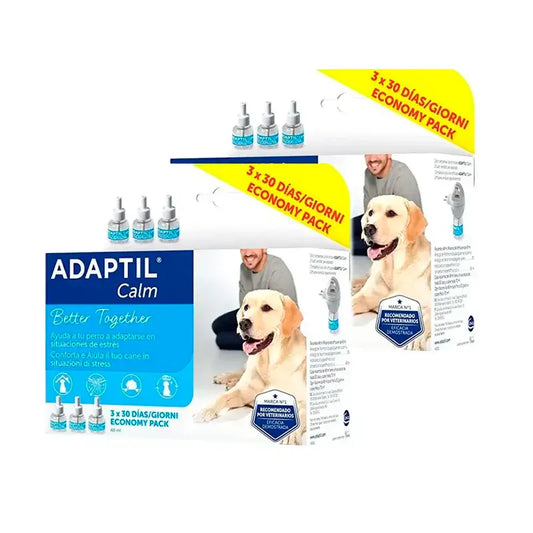 Ceva Adaptil Calm 3 Recambios 3 Meses, Pack 2 uds
