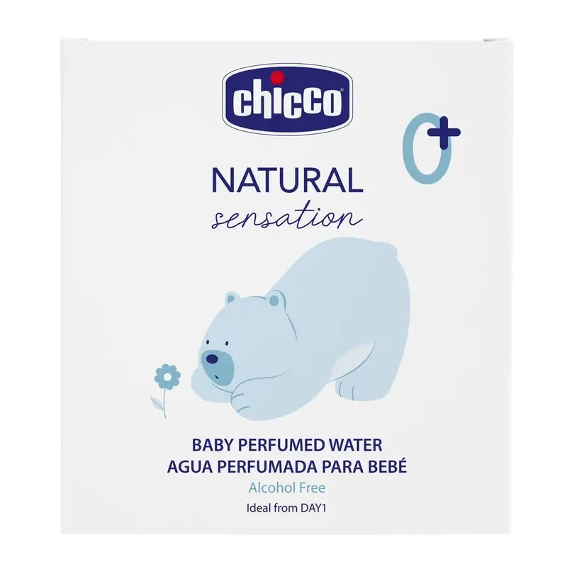 Chicco Agua Perfumada Natural Sensation Botella Vidrio 100Ml 0M+