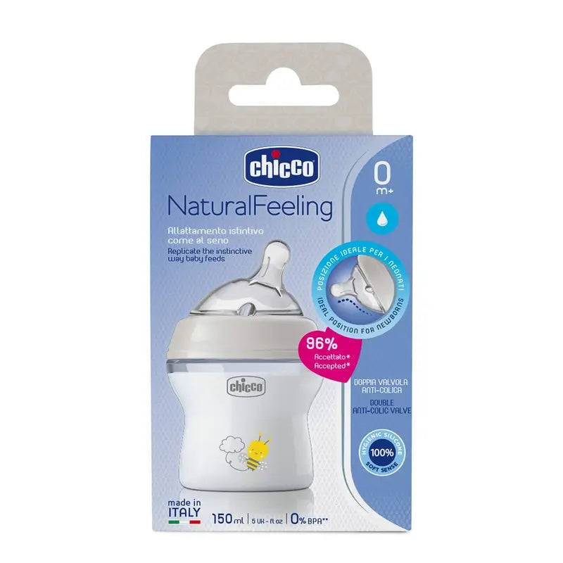Chicco Biberón Naturalfeeling Flujo Lento 150Ml 0M+