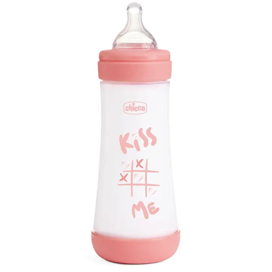 Chicco Biberón Perfect5 Rosa Flujo Rápido 300Ml 4M+