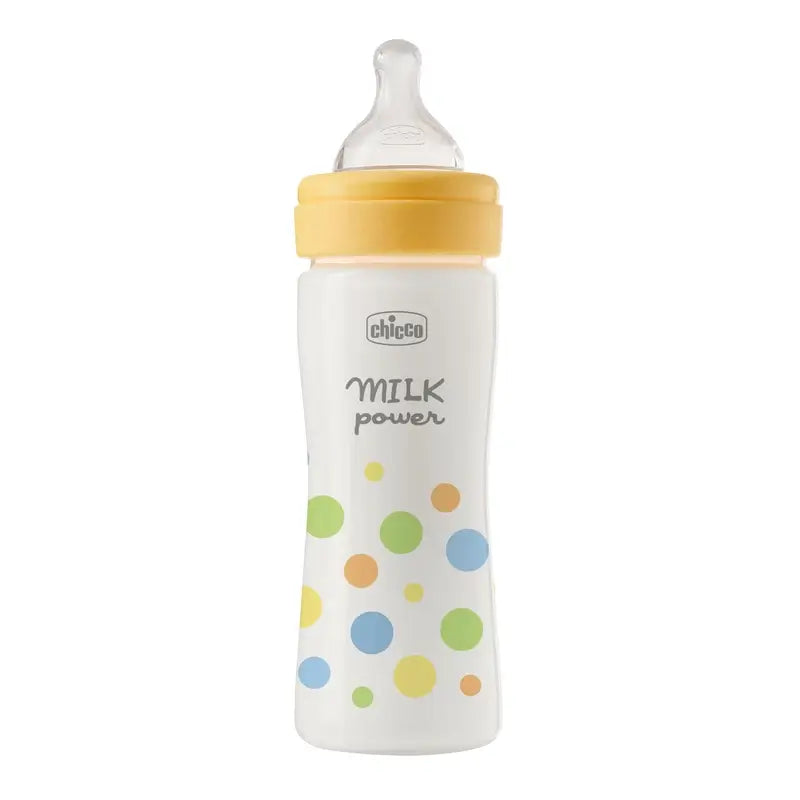 Chicco Biberón Perfecteasy Silicona Amarillo 250 Ml Flujo Medio 2M+