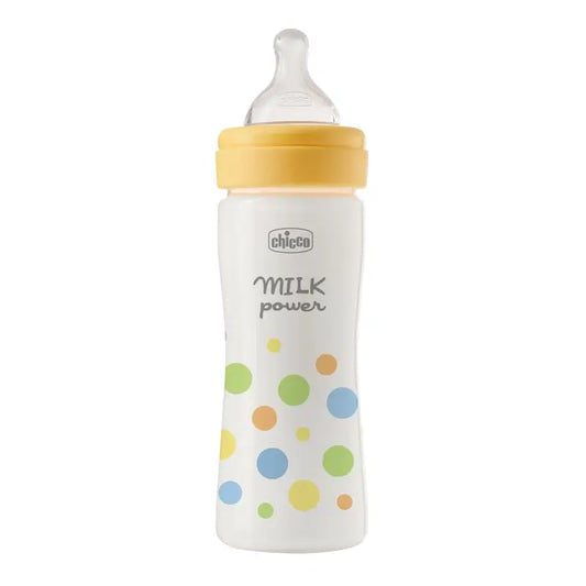 Chicco Biberón Perfecteasy Silicona Amarillo 250 Ml Flujo Medio 2M+