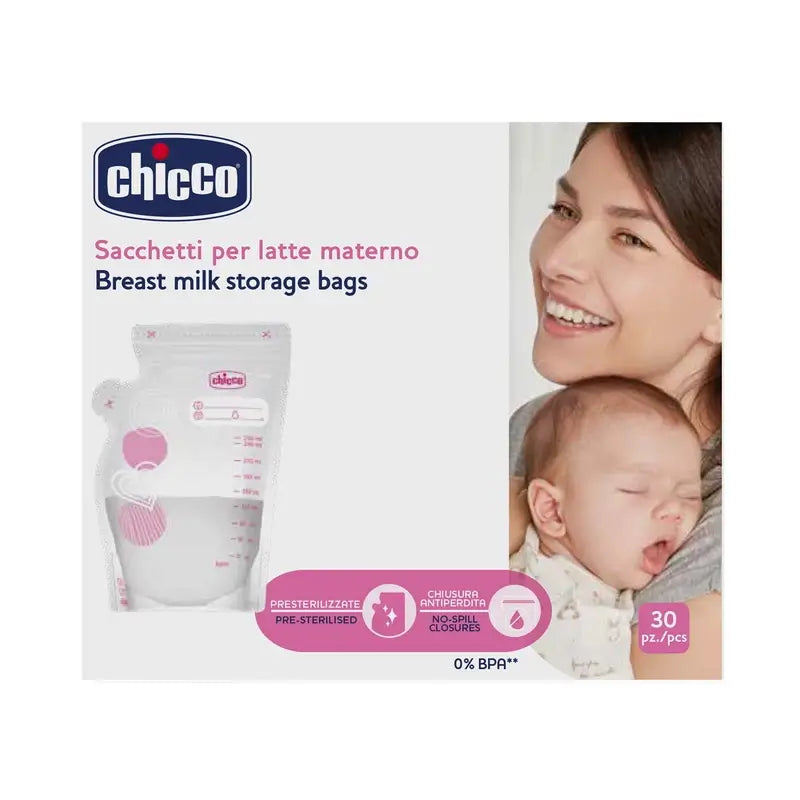 Chicco Bolsas Leche Materna 30 Unidades
