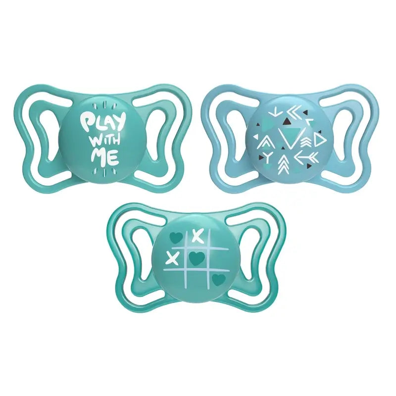 Chicco Chupete Physio Light Silicona Azul 16-36M 2 Unidades