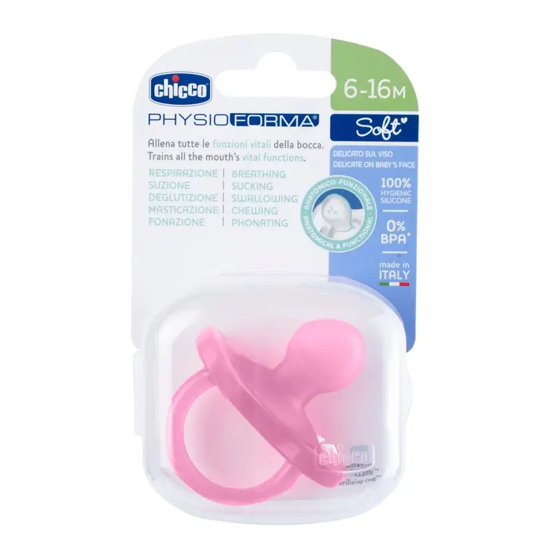 Chicco Chupete Physioforma Soft Rosa 6-16M 1 Unidad