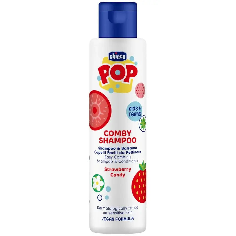 Chicco Pop Champú + Acondicionador Fresa 250 Ml