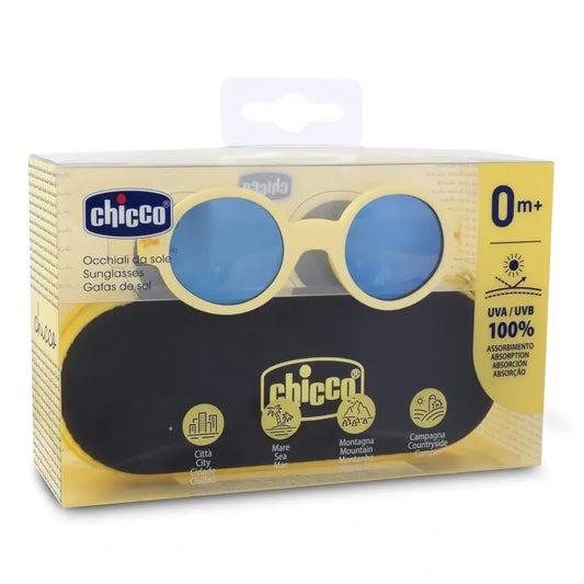 Chicco Gafas De Sol Lentes Espejo Amarillo 0M+ , 1 unidad