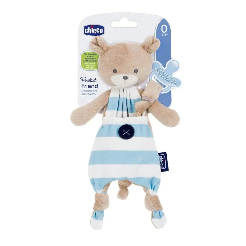 Chicco Guarda Chupete Pocket Friend Osito Azul