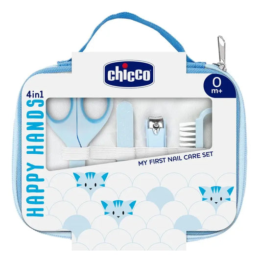 Chicco Set De Cuidado De Uñas Happy Hands Azul