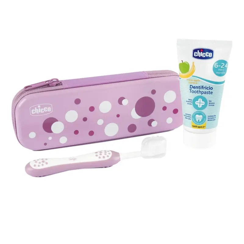 Chicco Set Dental Rosa 6M+