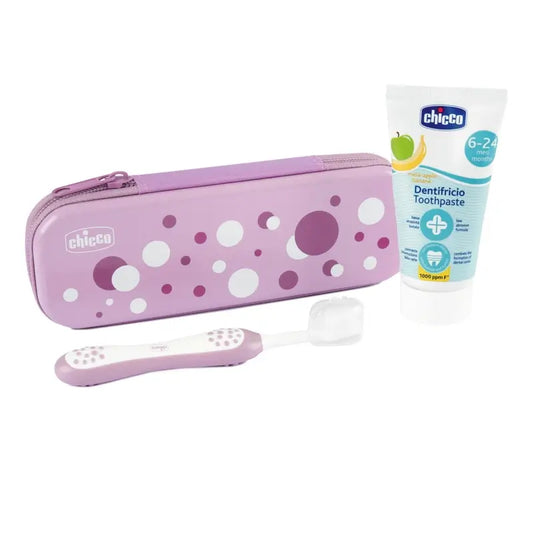 Chicco Set Dental Rosa 6M+