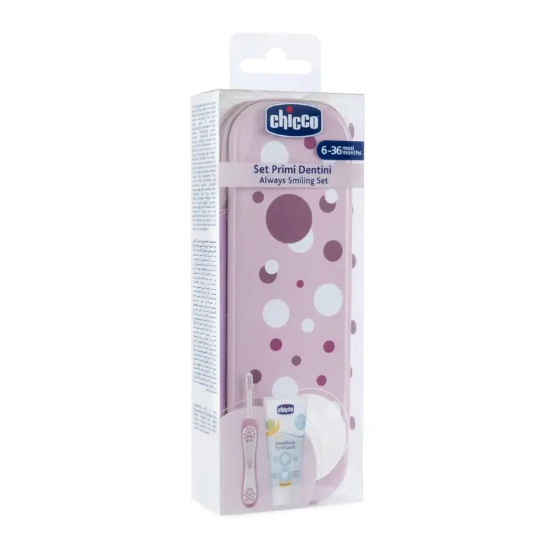 Chicco Set Dental Rosa 6M+