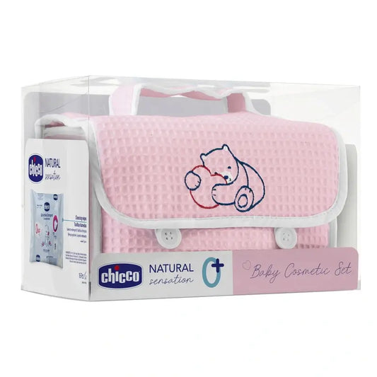 Chicco Set Regalo Natural Sensation Bolsa Piqué Rosa