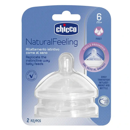 Chicco Tetina Naturalfeeling Flujo Rápido 2 Unidades 4 M+
