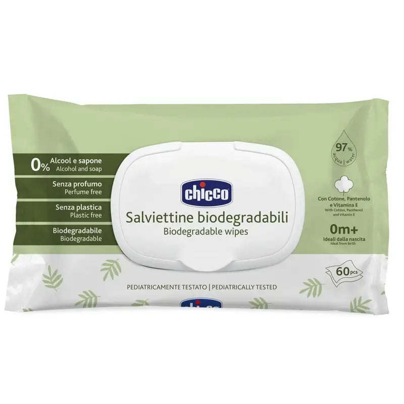 Chicco Toallitas Biodegradables 60 Unidades