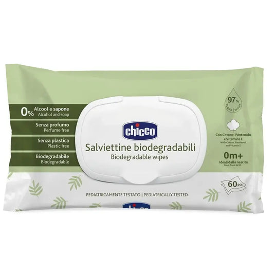 Chicco Toallitas Biodegradables 60 Unidades