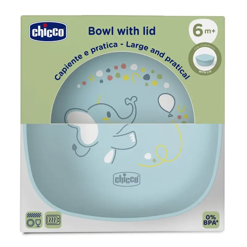 Chicco Bowl Con Tapa 6M+ Azul