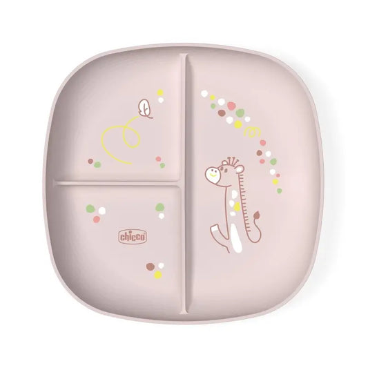 Chicco Plato Con Compartimentos 12M+ Rosa