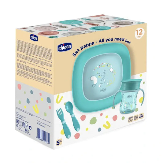 Chicco Set De Alimentación 12M+ Azul