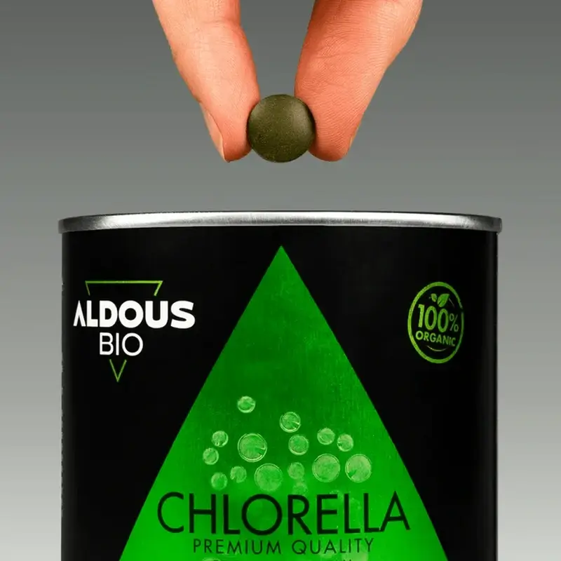 Aldous Chlorella y Espirulina Ecológica Premium, 600 unidades